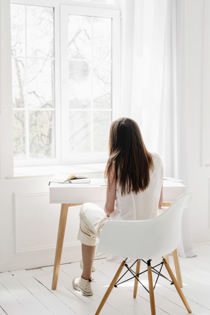 White workspace